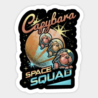 Capybara Space Squad Sticker